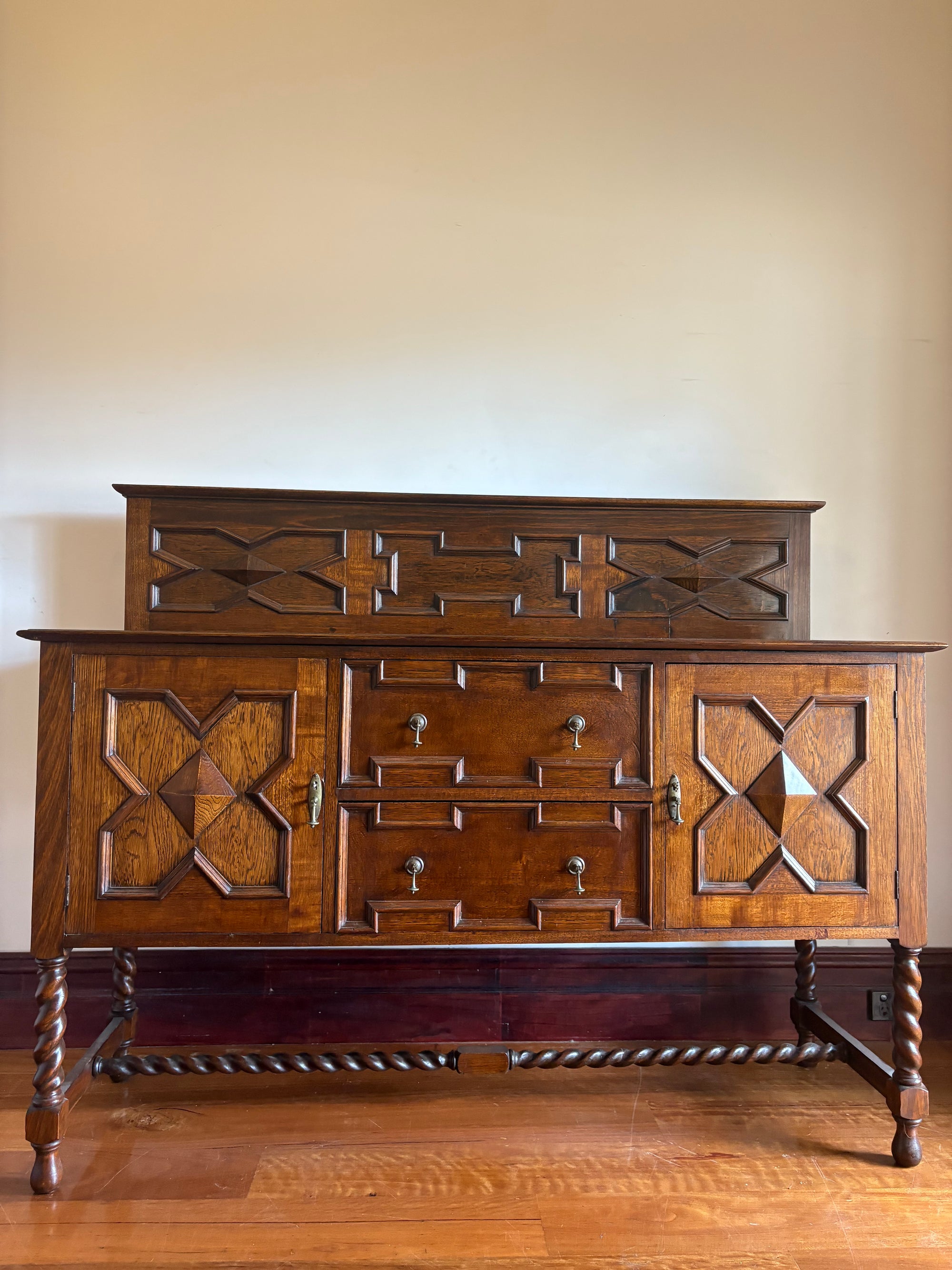 Jacobean Oak Side Board