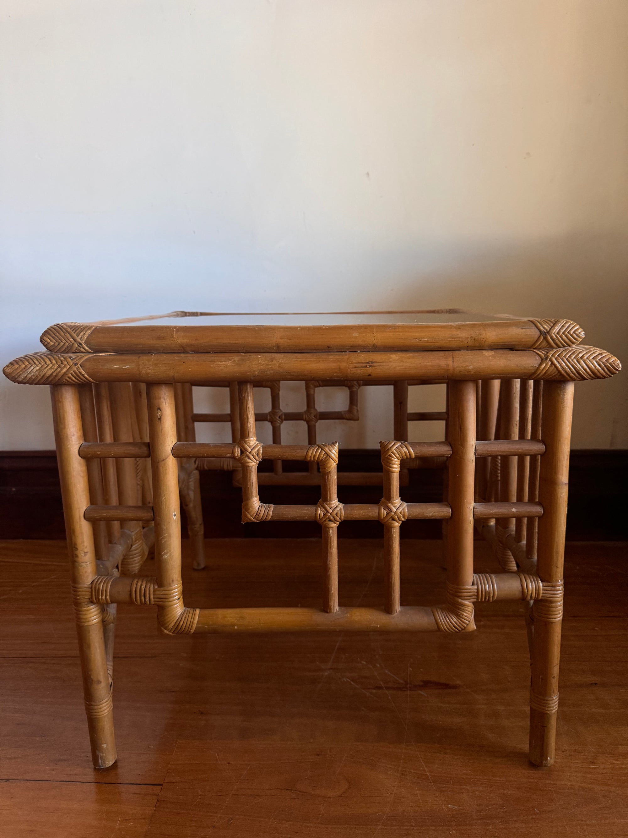 1970s Cane Coffee Table