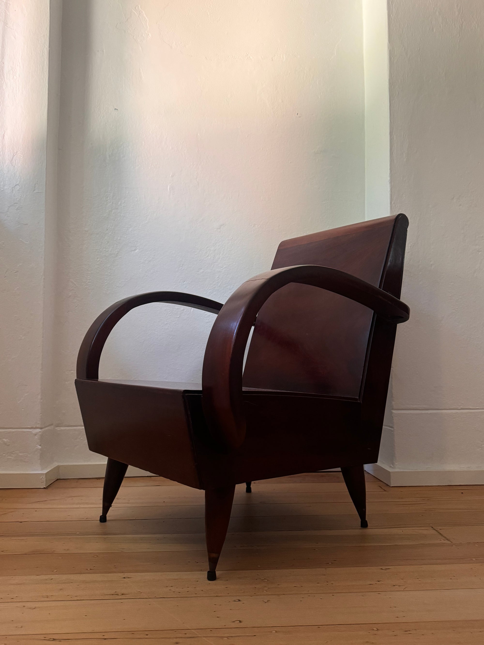 Hooped Mid Century Armchairs