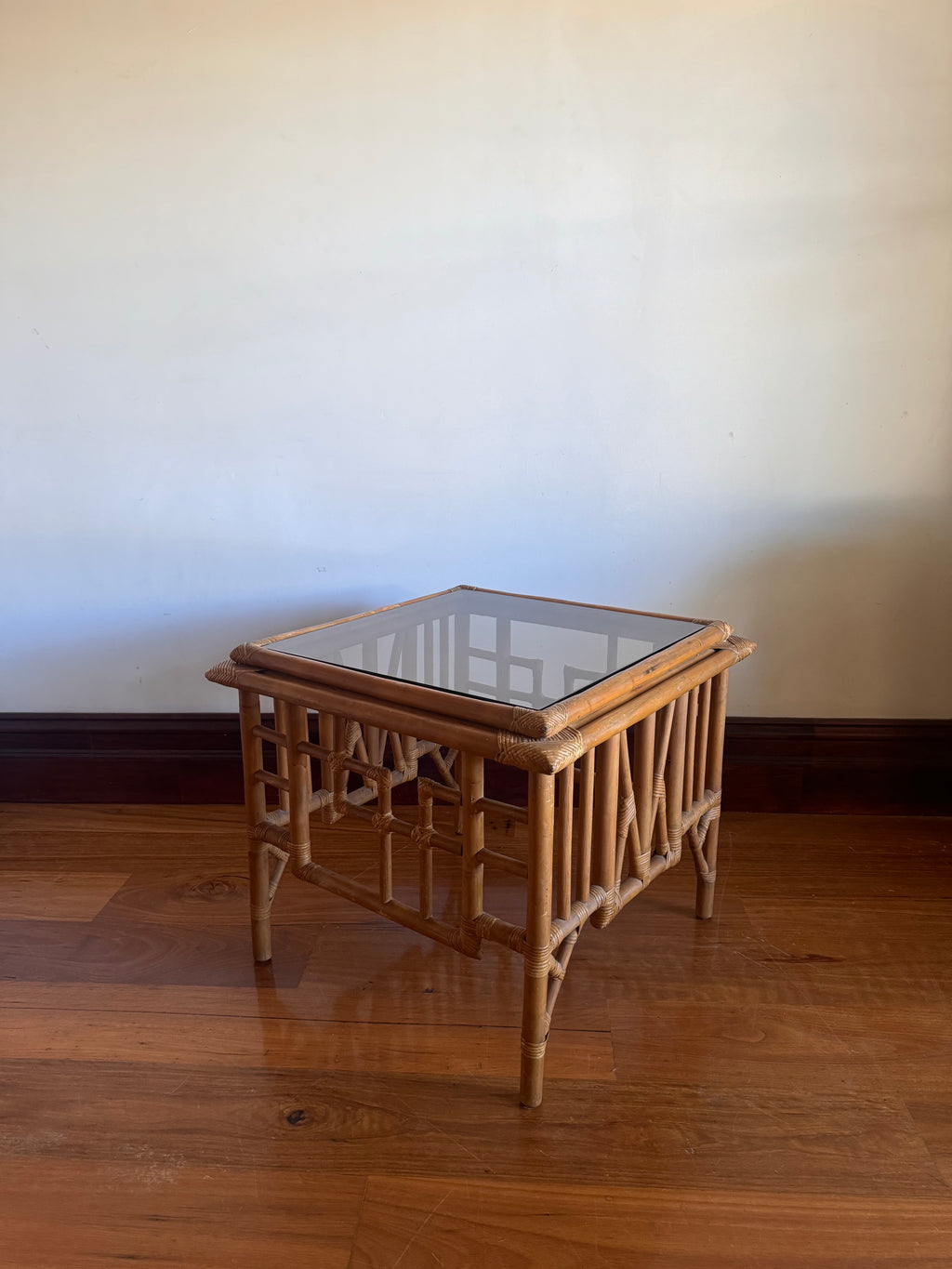 1970s Cane Coffee Table