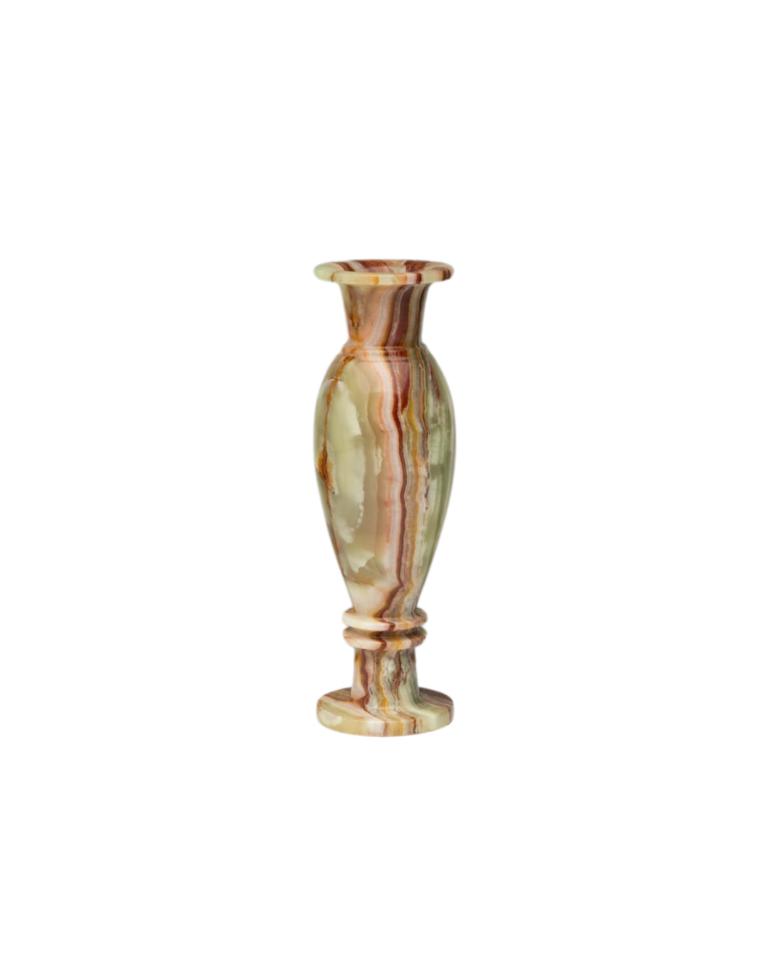 Onyx Baluster Shaped Vase.